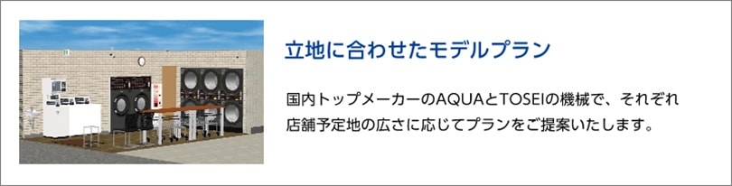 コインランドリー経営のモデルプラン