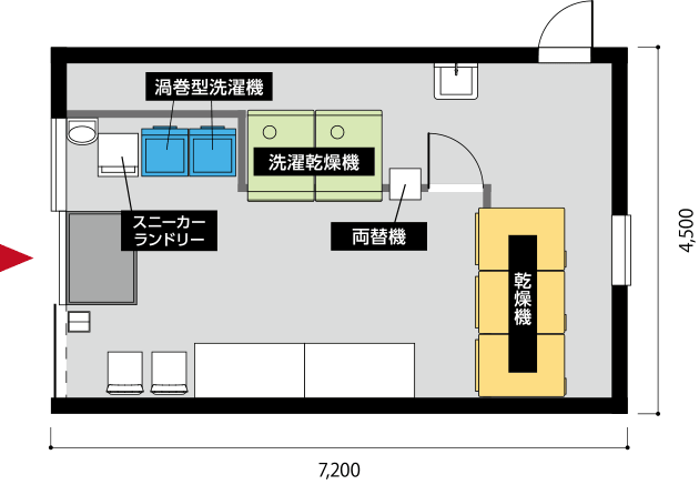 AQUA 10坪プラン 店内見取り図